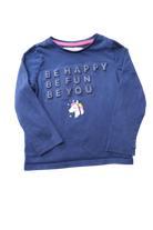 Marks & Spencer Long-Sleeve T-Shirt, Blue, 2-3y