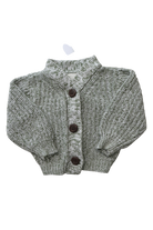 Homegrown Cardigan, Olive green and white, 000
