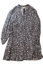 Ripe Dress, Navy blue and white, L
