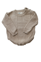 Quinn + Coco Bodysuit, Beige, 0-3m