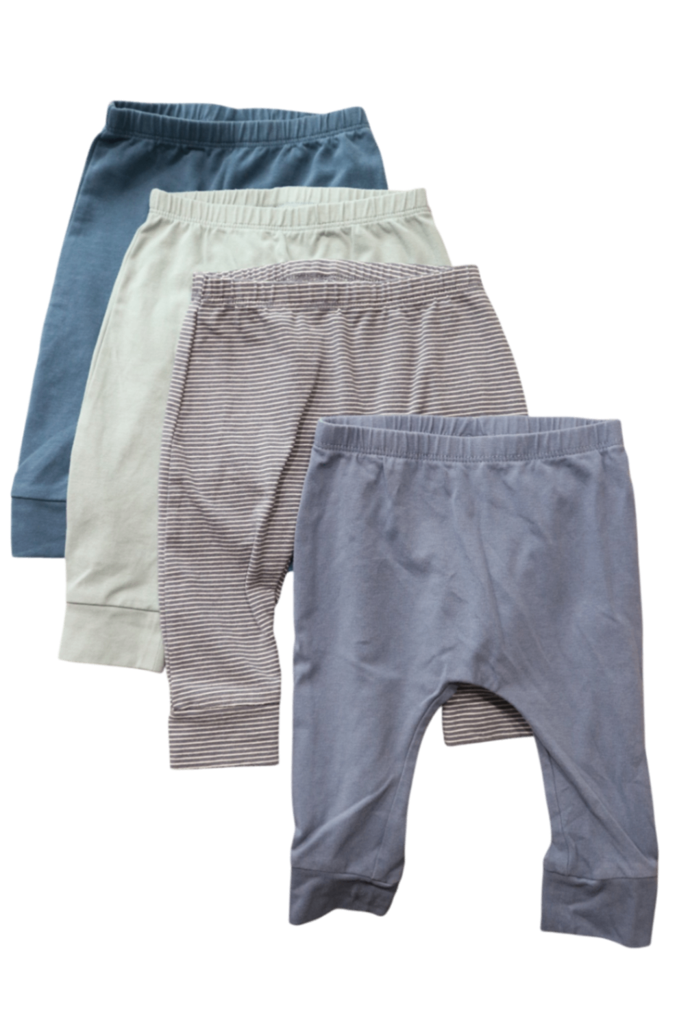 Next Leggings, Blue, cream and grey, 3-6m