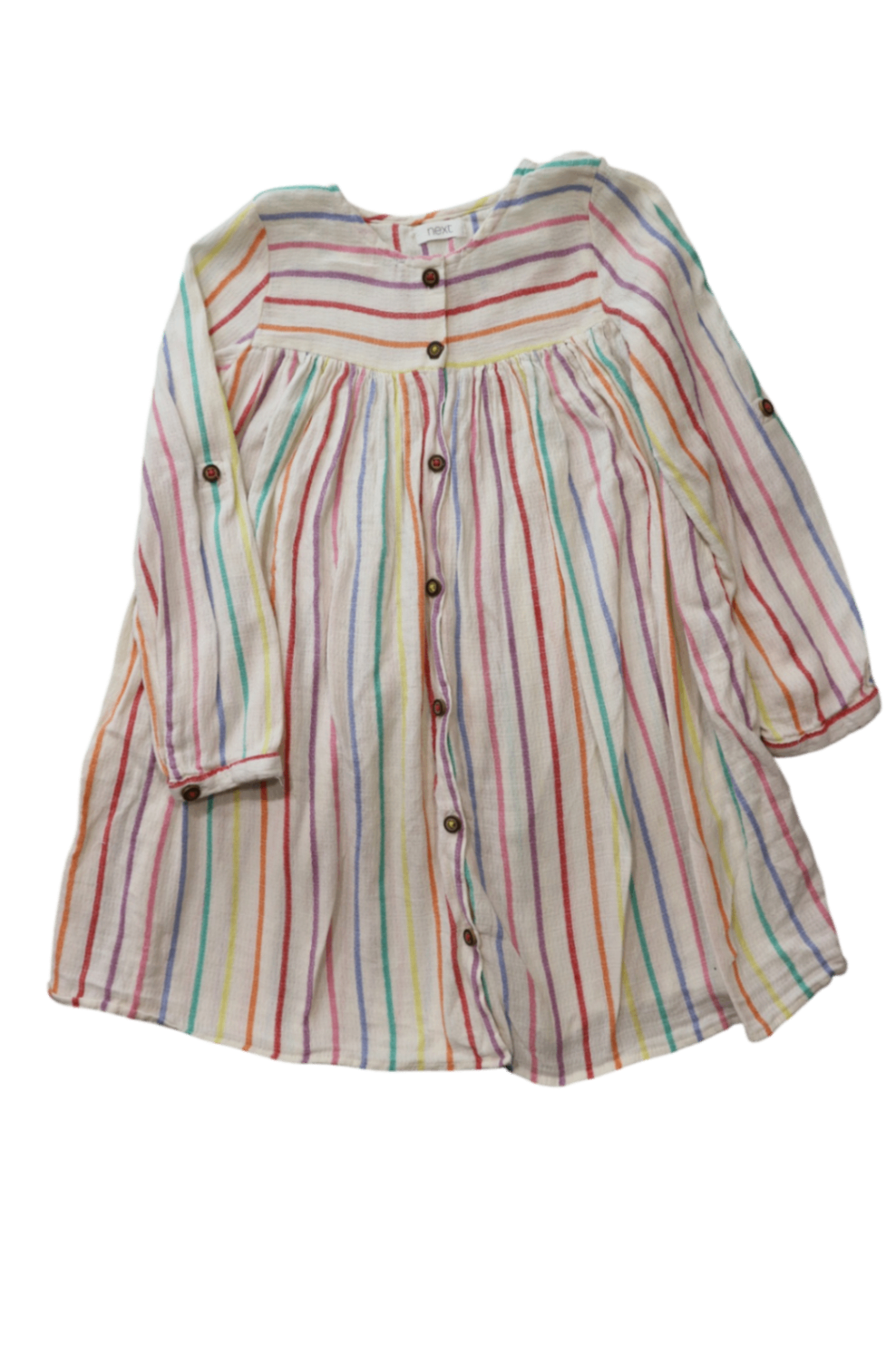 Next Dress, Rainbow Stripe, 4-5y