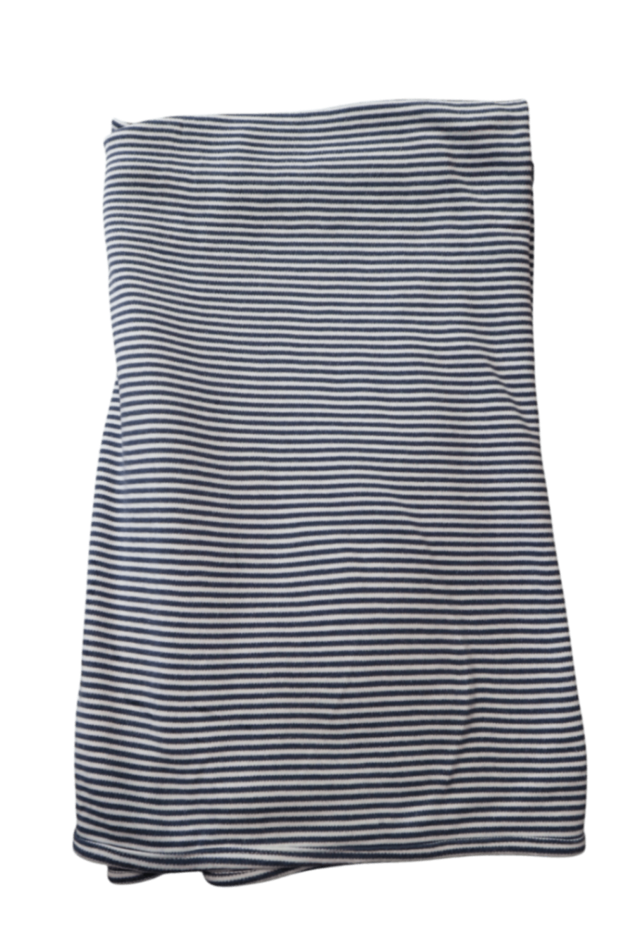 Gaia Organic Cotton Wrap, Navy and white, 110 x 60cm