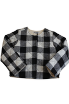 Minouche Jacket, black, white check, 3