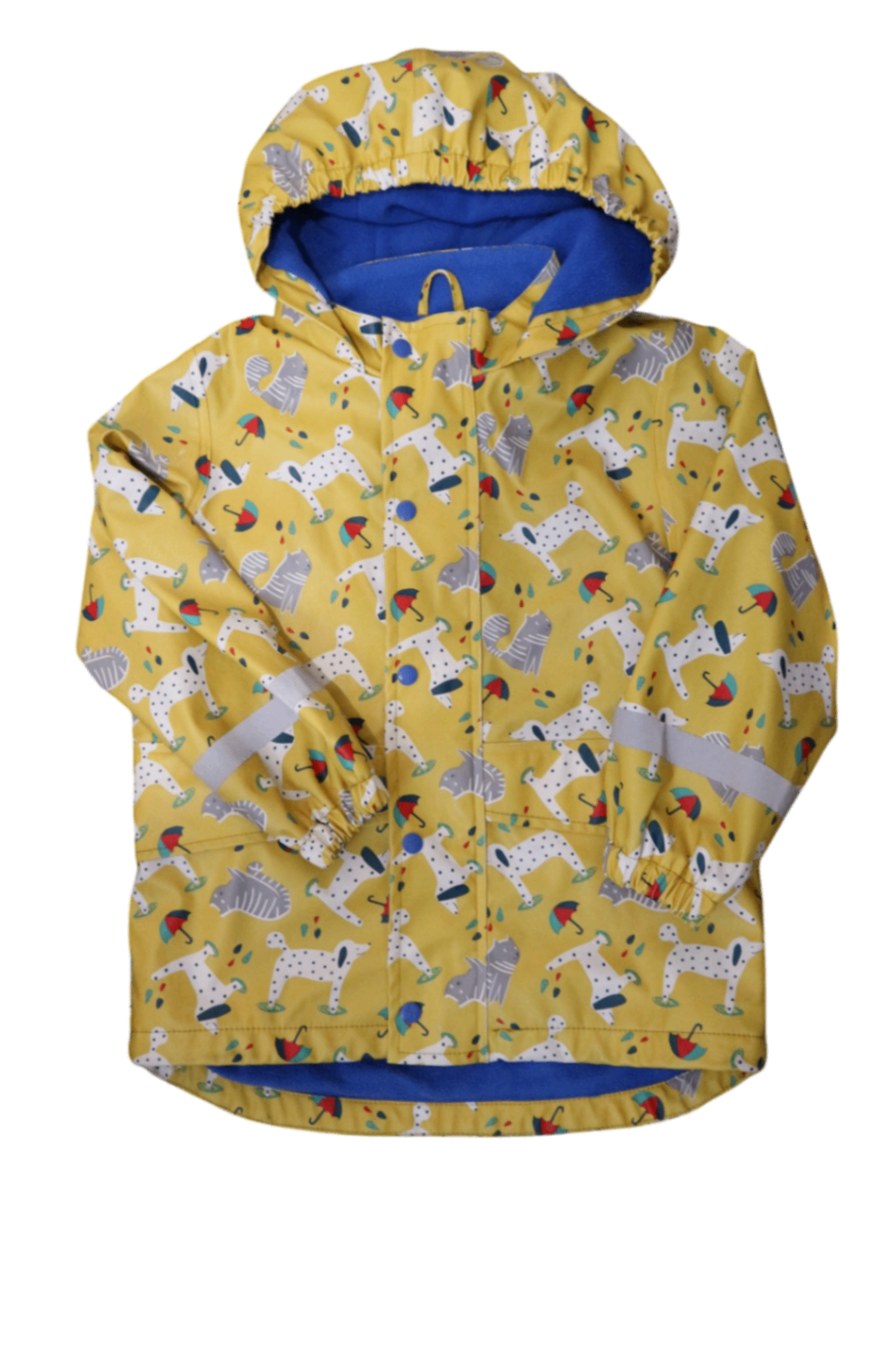Frugi Raincoat, Yellow Multi, 4-5y