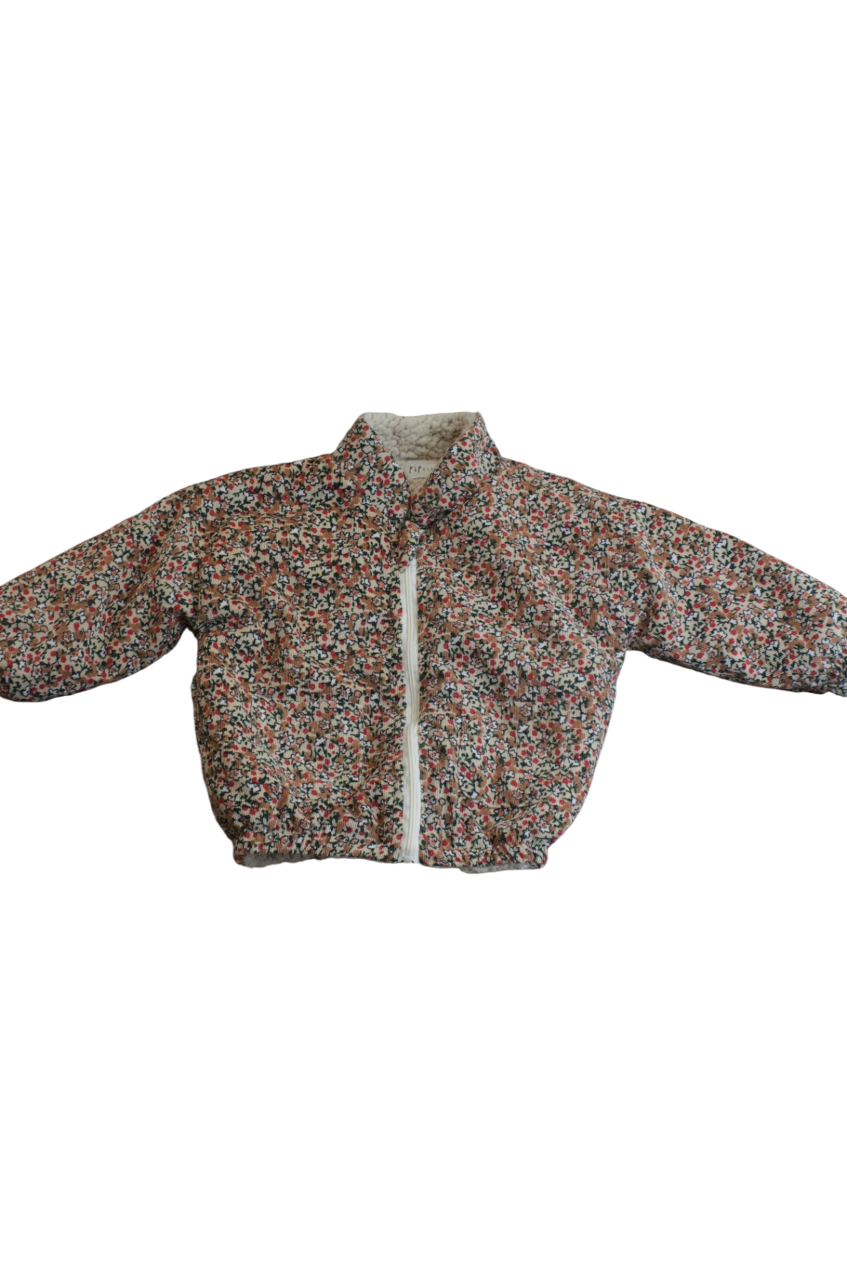 Pip + Lenny Jacket, Cream, floral, 2