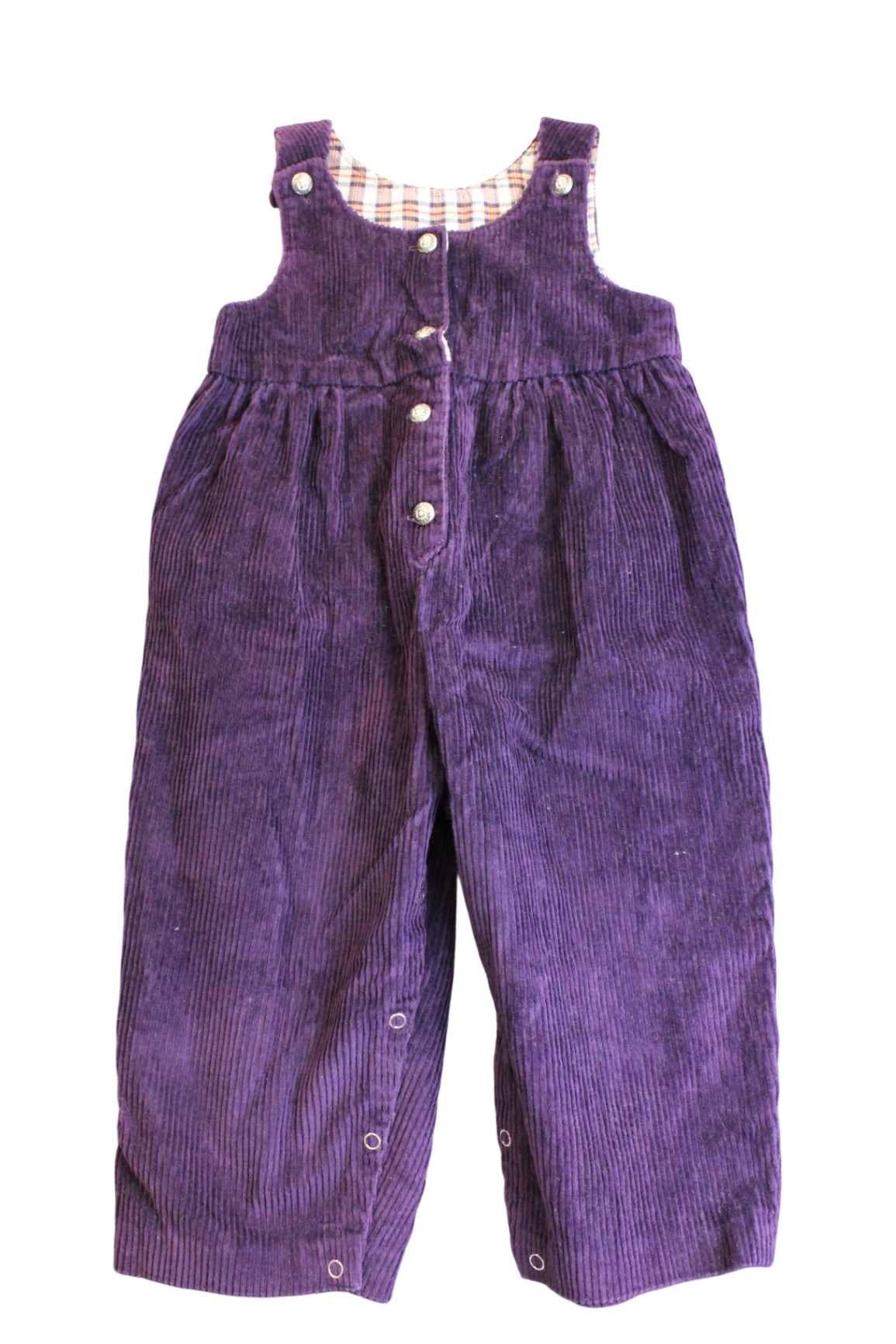handmade Overalls, Purple, 2-3
