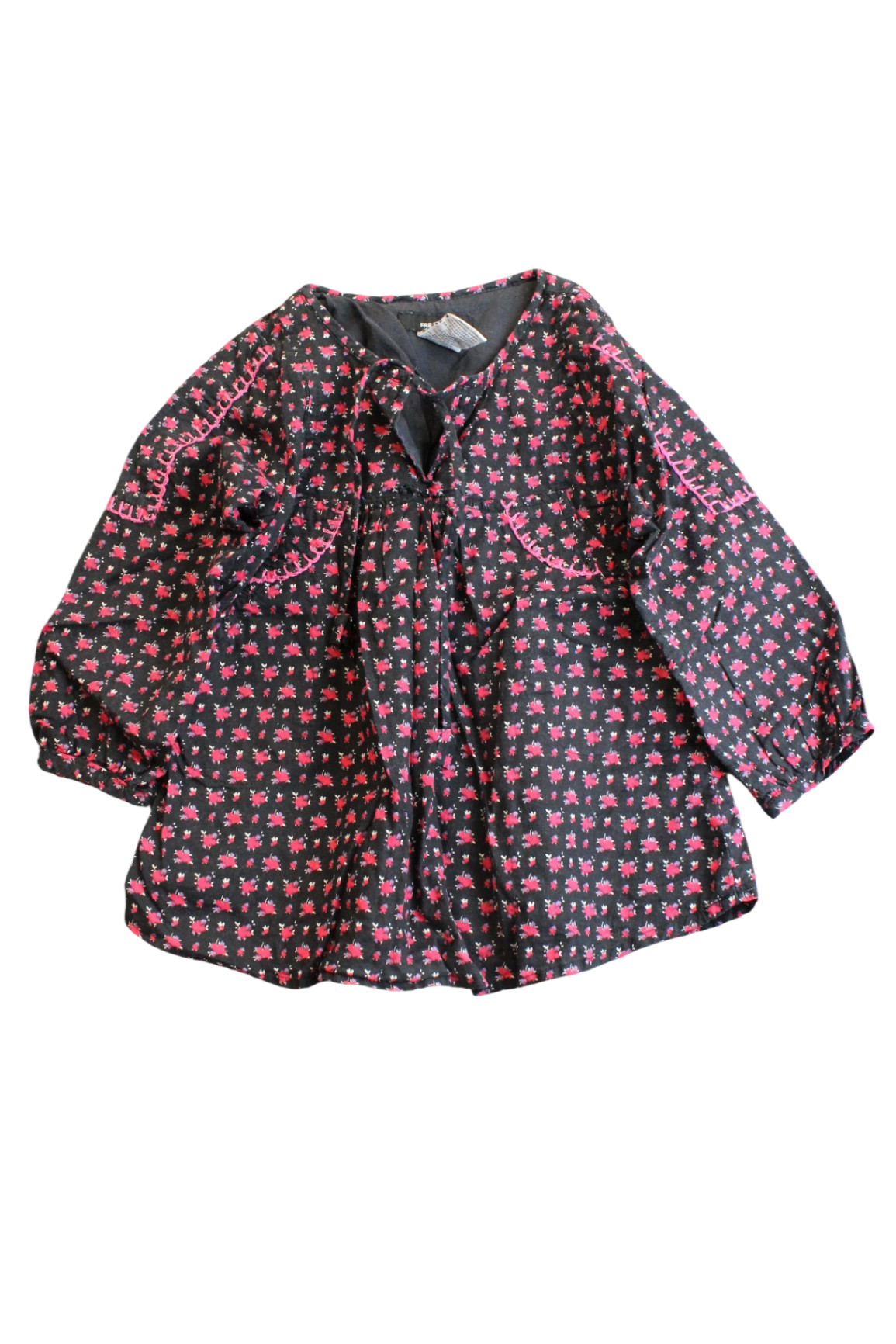 Fred Bare Blouse, navy/floral, 2