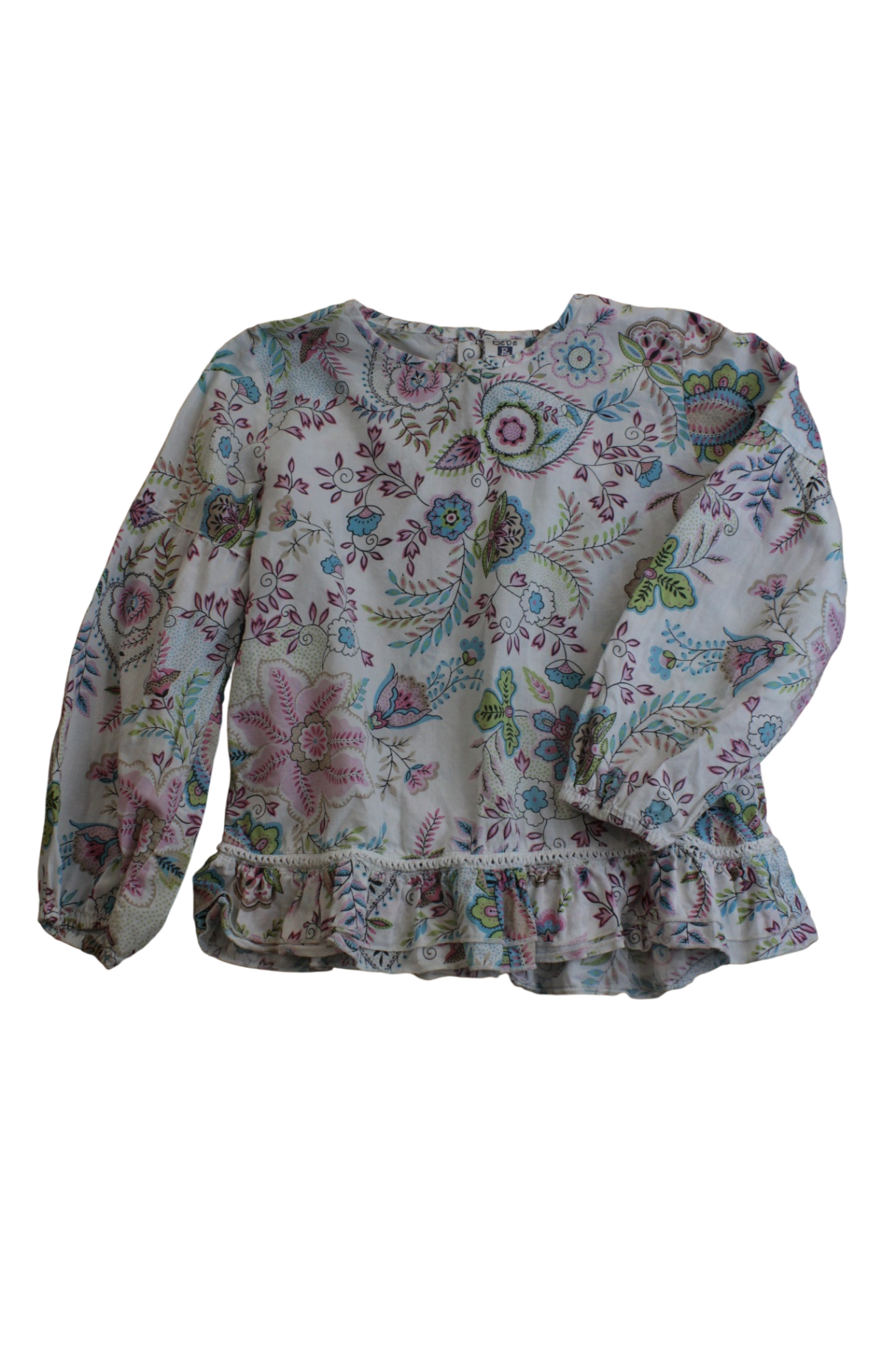Bebe Bushh Blouse, White/floral, 4