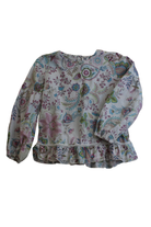 Bebe Bushh Blouse, White/floral, 4
