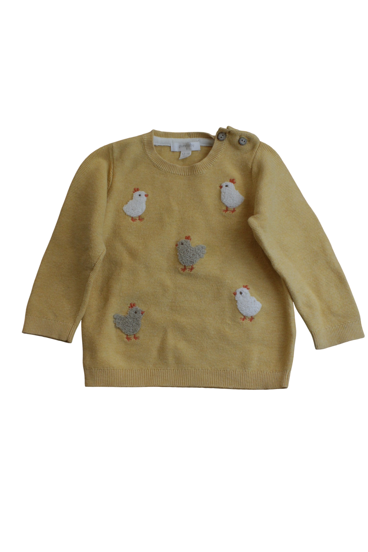 Purebaby Knitwear, yellow, 1