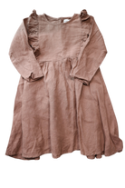 Blue Daisy Dress, Brown, 6