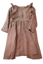 Blue Daisy Dress, Brown, 7