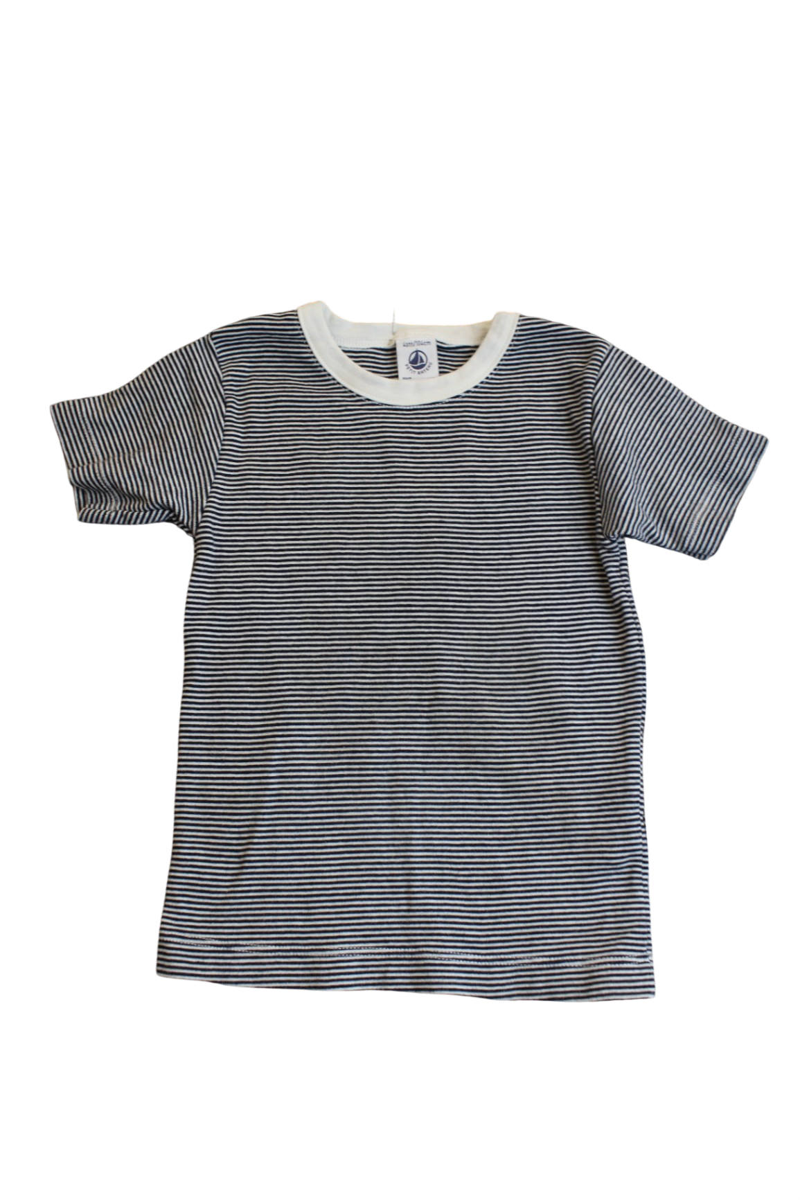 Petit Bateau T-Shirt, Navy and White, 4 ans / 104 cm