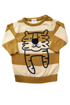Seed Heritage Jumper, Mustard, cream and navy, 000