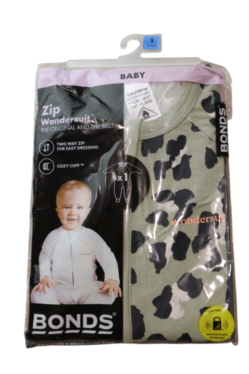 Bonds Jumpsuit, Olive green with black, 3