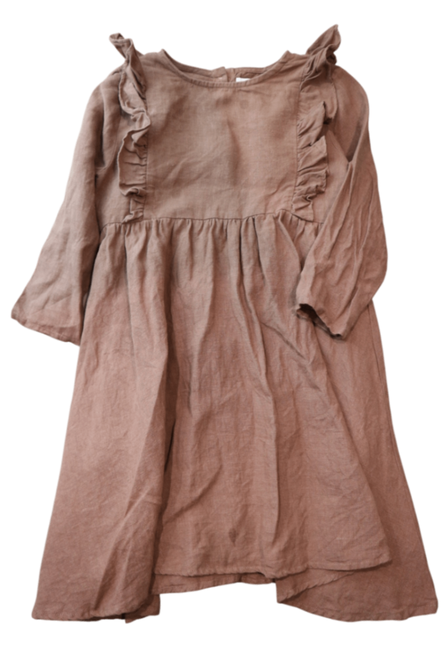 Blue Daisy Dress, Brown, 7