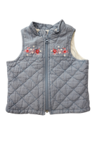 Purebaby Vest, Blue, 0