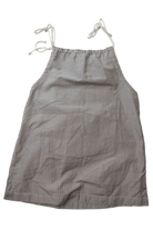 The Mini Label Dress, Grey and White, 3-4