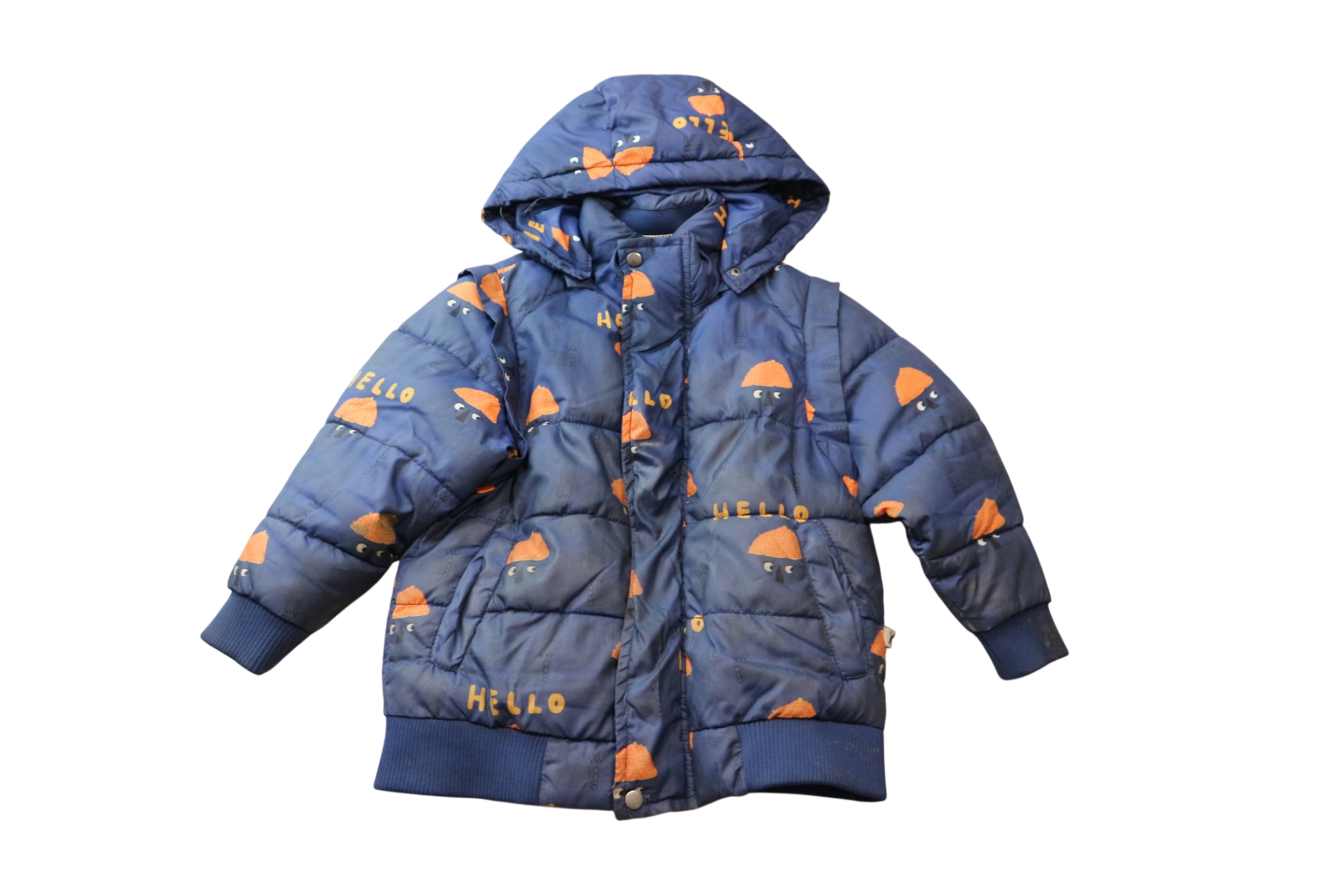 Minti Puffer Jacket, Blue, 4