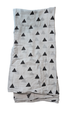 Modern Burlap Wrap, White and black,