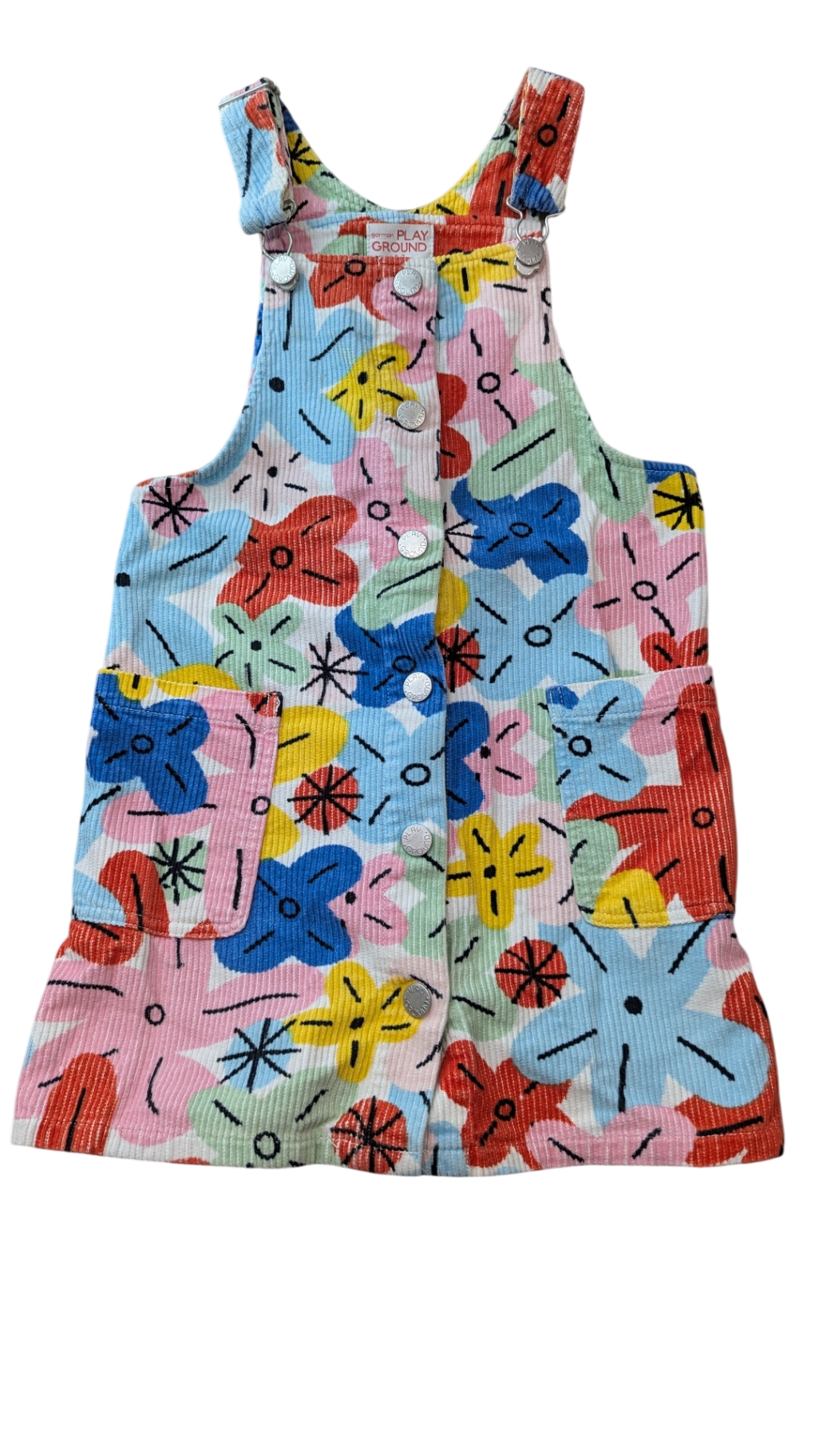 Gorman Playground Pinafore, Multicolour, 6-7