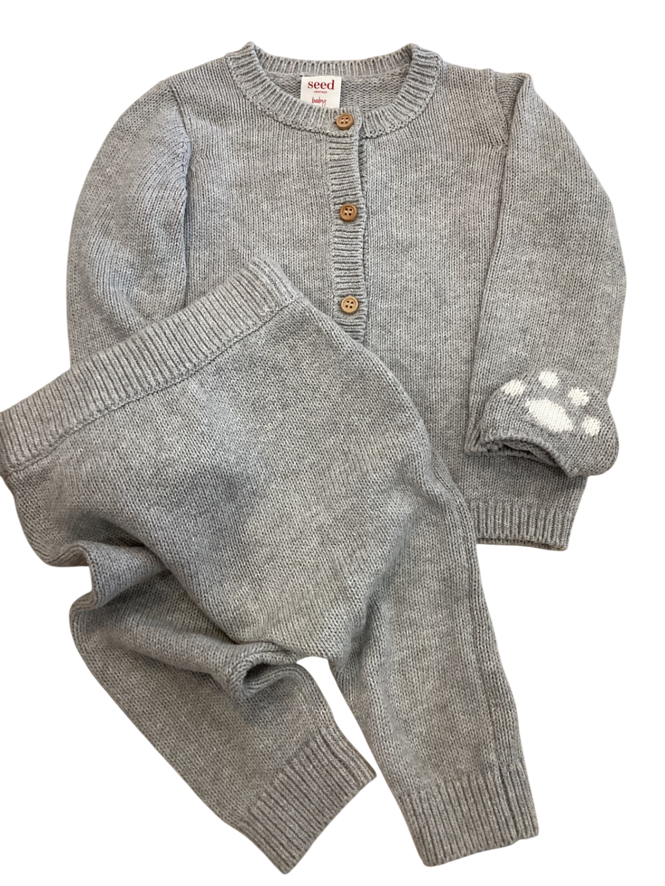 Seed Baby Outfit, Grey, 00