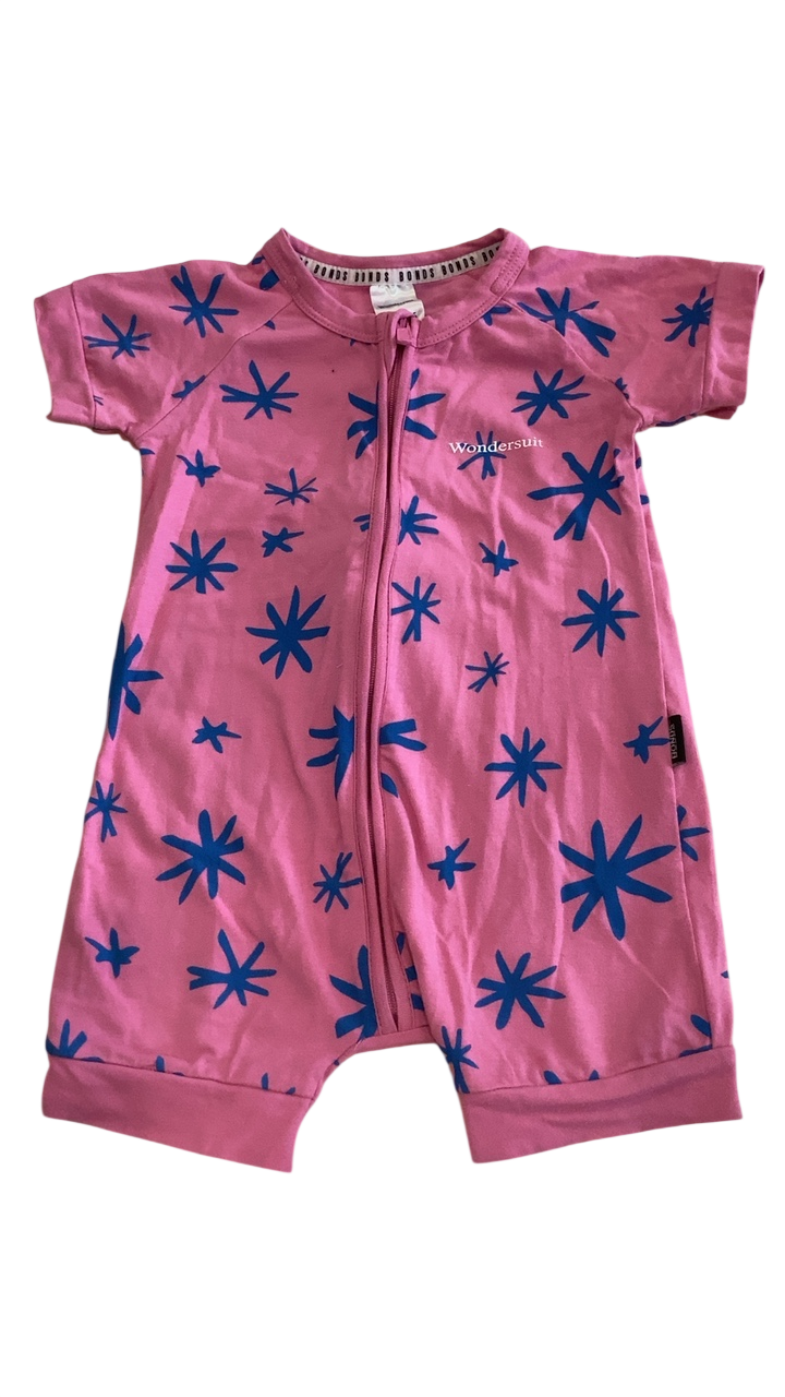 Bonds Playsuit, Pink and blue, 0