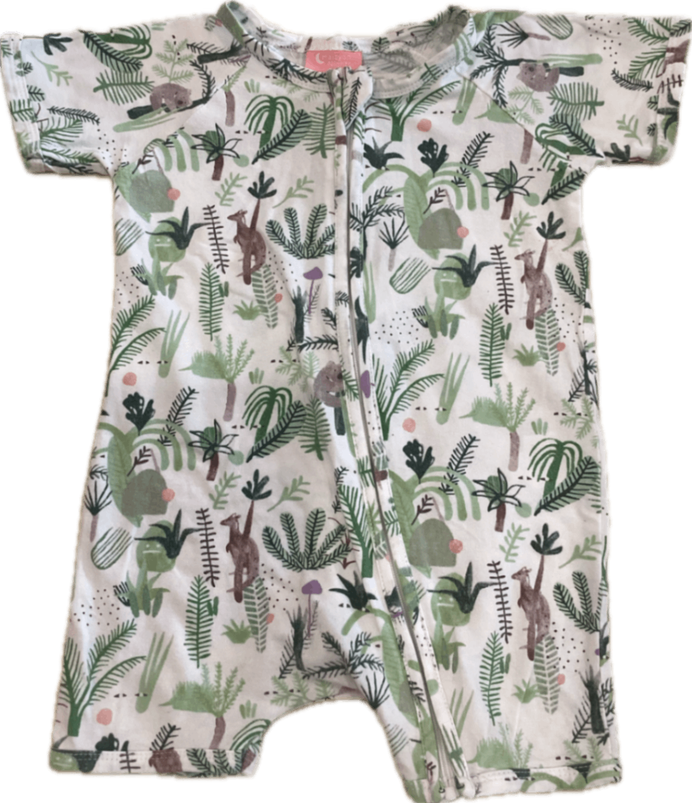 Jack & Milly Jumpsuit, White and green, 0