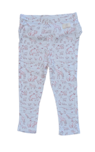 Purebaby Leggings, white animal print, 1