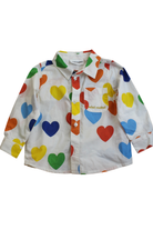 Mini Rodini Shirt, White, 9m-1.5yrs
