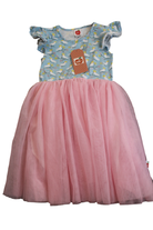 Oobi Dress, Blue and Pink, 7