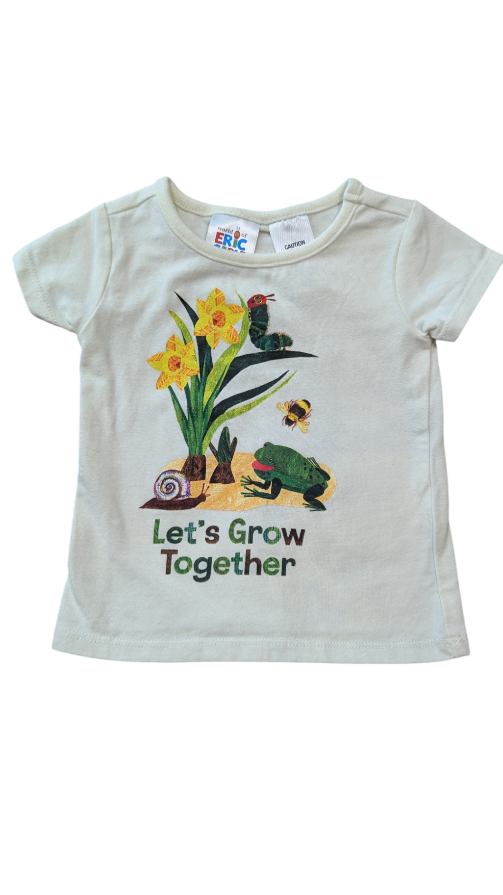 World of Eric Carle T-Shirt, Cream, nb-3m