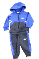 Adidas Tracksuit Set, Blue and Black, 00