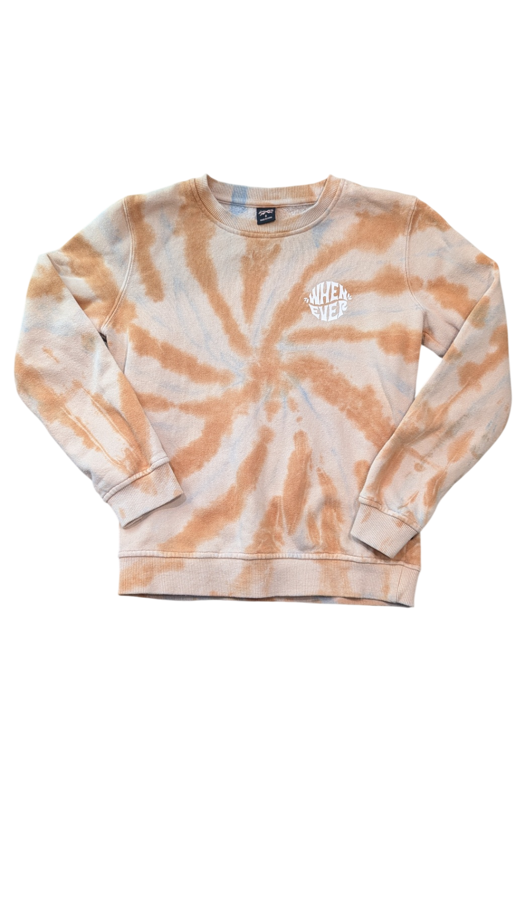 Alphabet Soup Jumper, Pink/orange tie-dye, 8