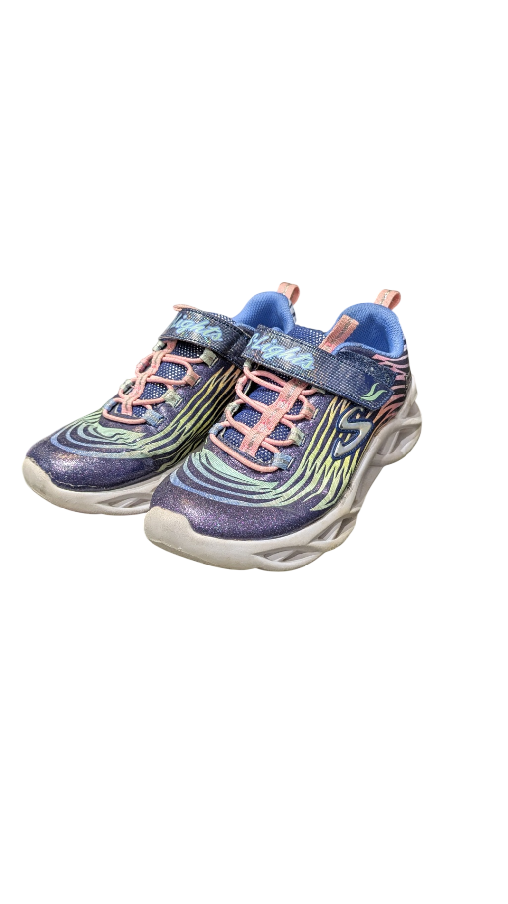 Skechers Sneakers, Sparkly Purple/Multi, US 4/EU36
