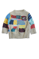 Halcyon Nights Jumper, Cream with multicolour pattern, 1