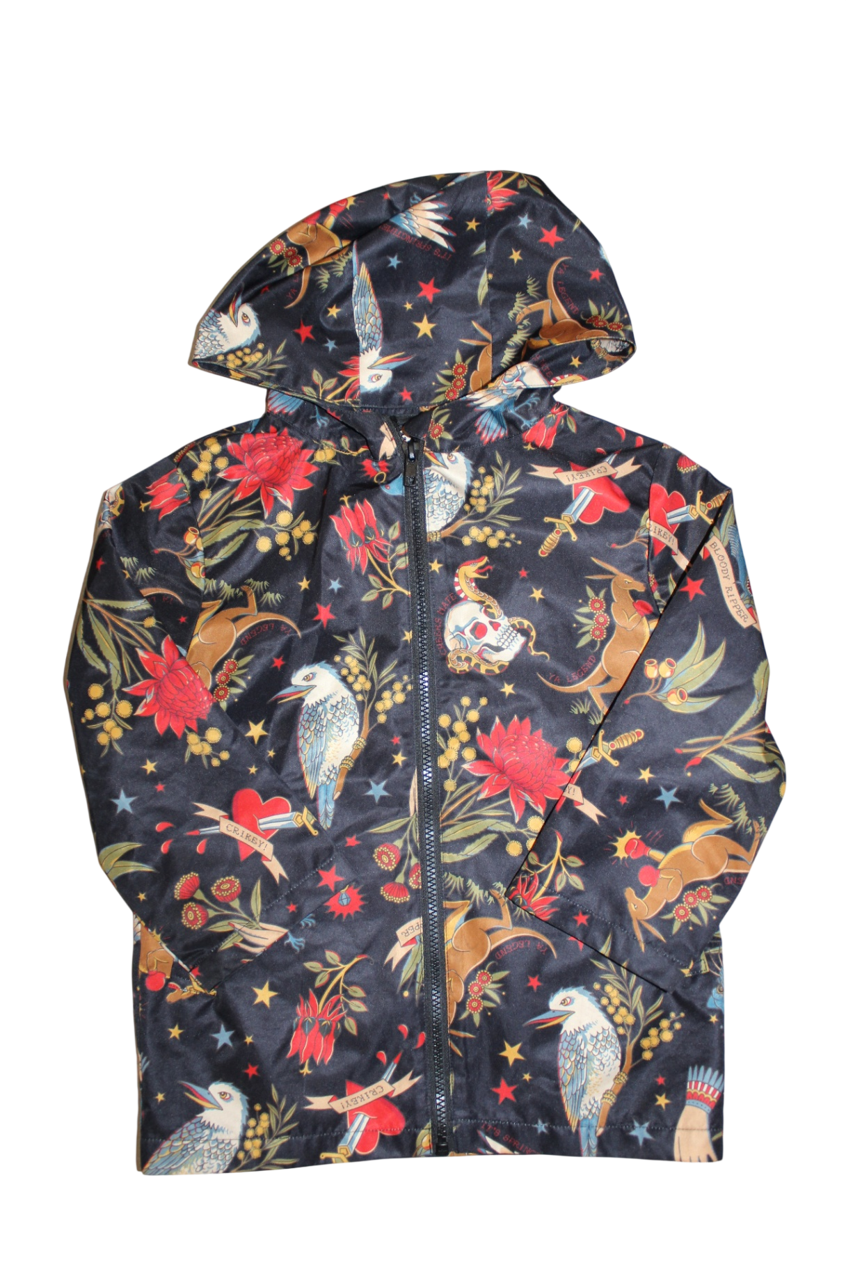 DangerKids Raincoat, Navy, 4