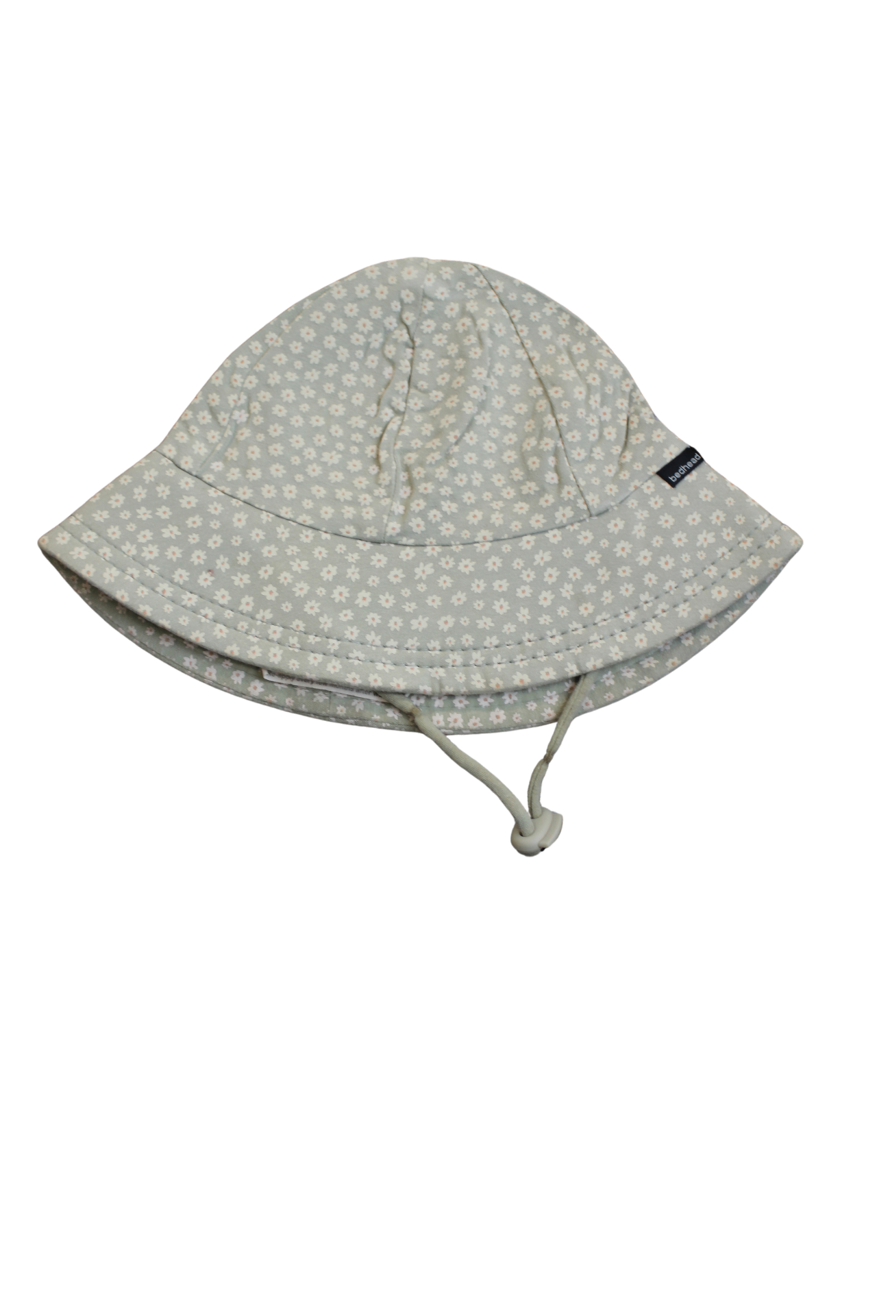 Bedhead Hat, Sage green and white, 1-2