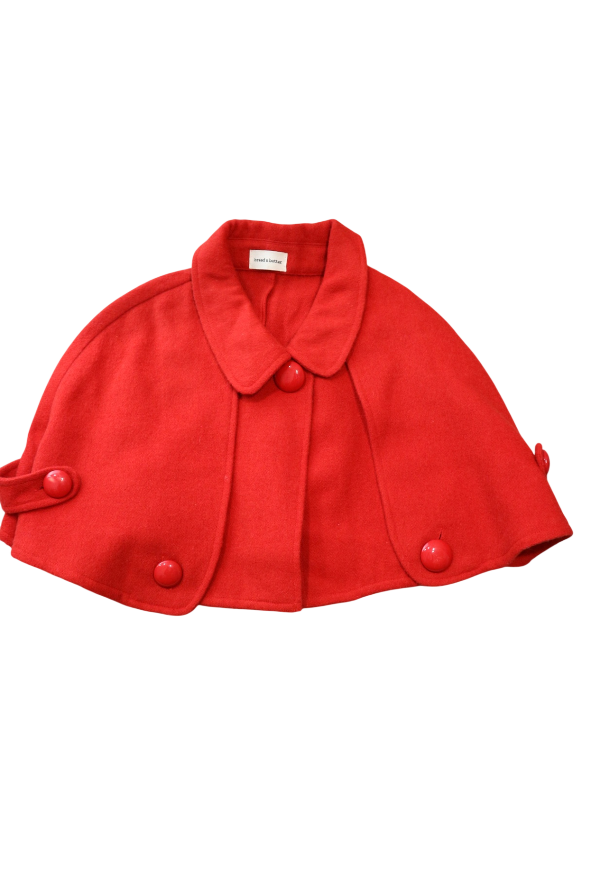 bread n butter Poncho, Red, 5-6