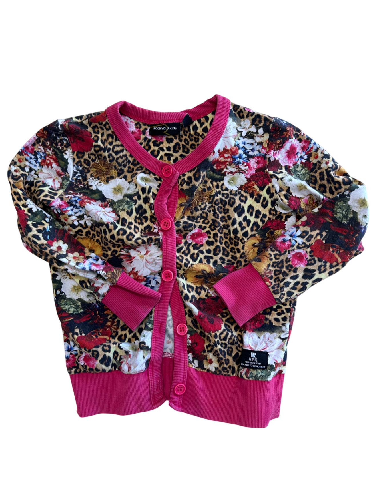 Rock Your Kid Cardigan, Pink, multicolour, 4