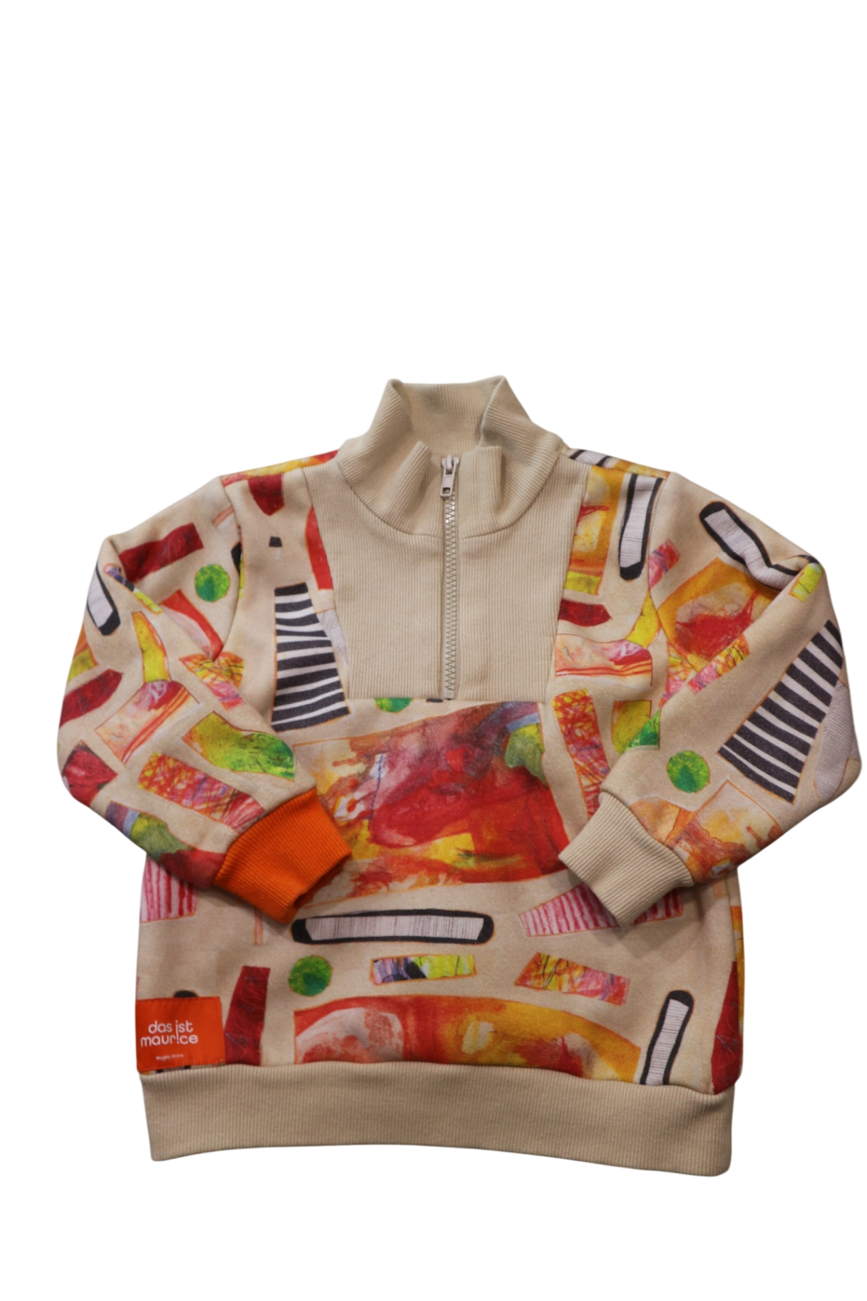 Das Ist Maurice Jumper, Beige, multi art print, 3