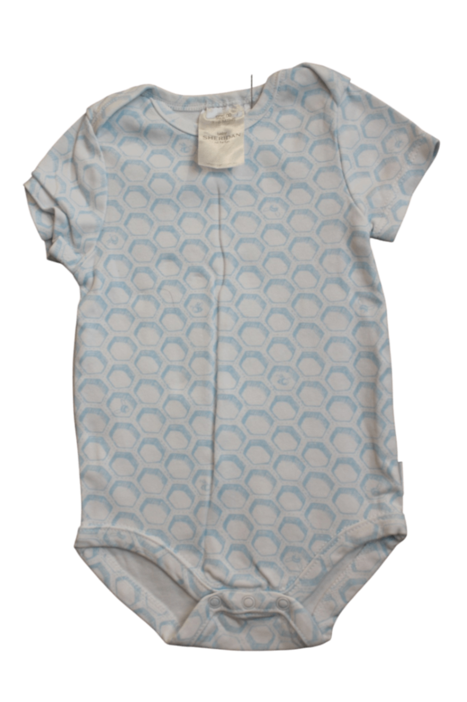 Sheridan Bodysuit, White and light blue, 00