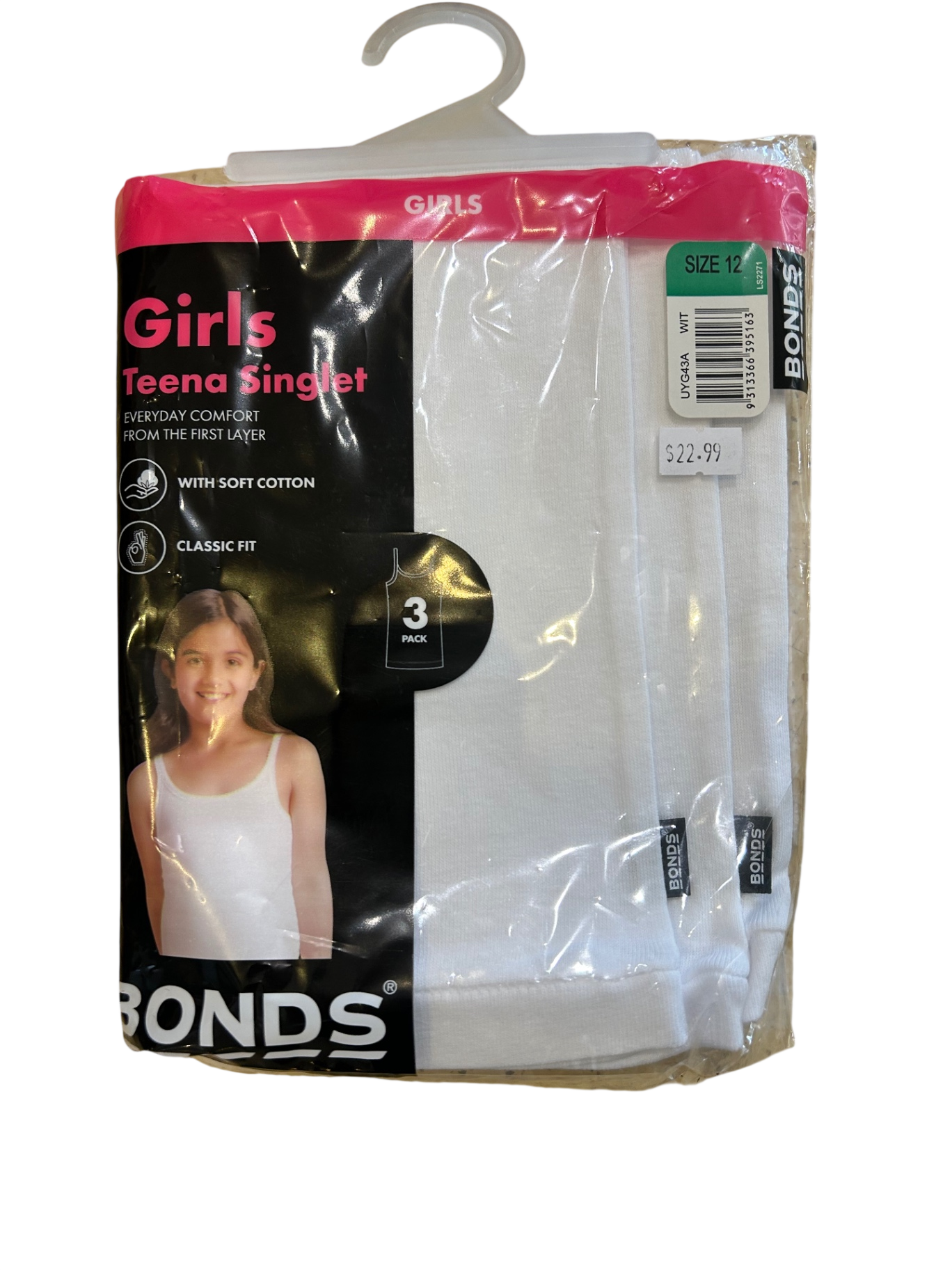 Bonds Tank Top, White, 12