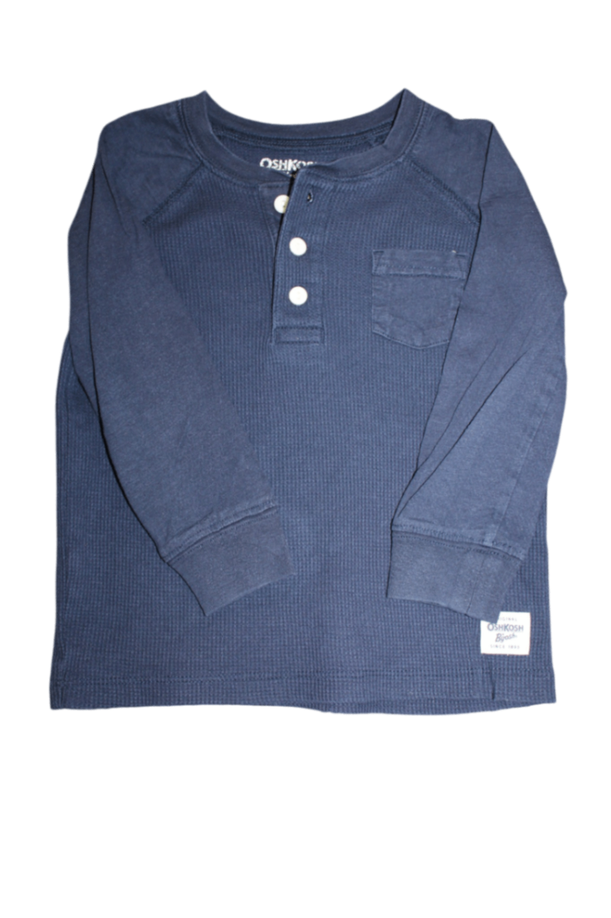OshKosh B'gosh Long-Sleeve T-Shirt, Navy Blue, 3
