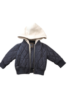 Indie & Co Puffer Jacket, Navy and Cream, 00