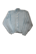 Handknit Cardigan, Light Blue, 5-6
