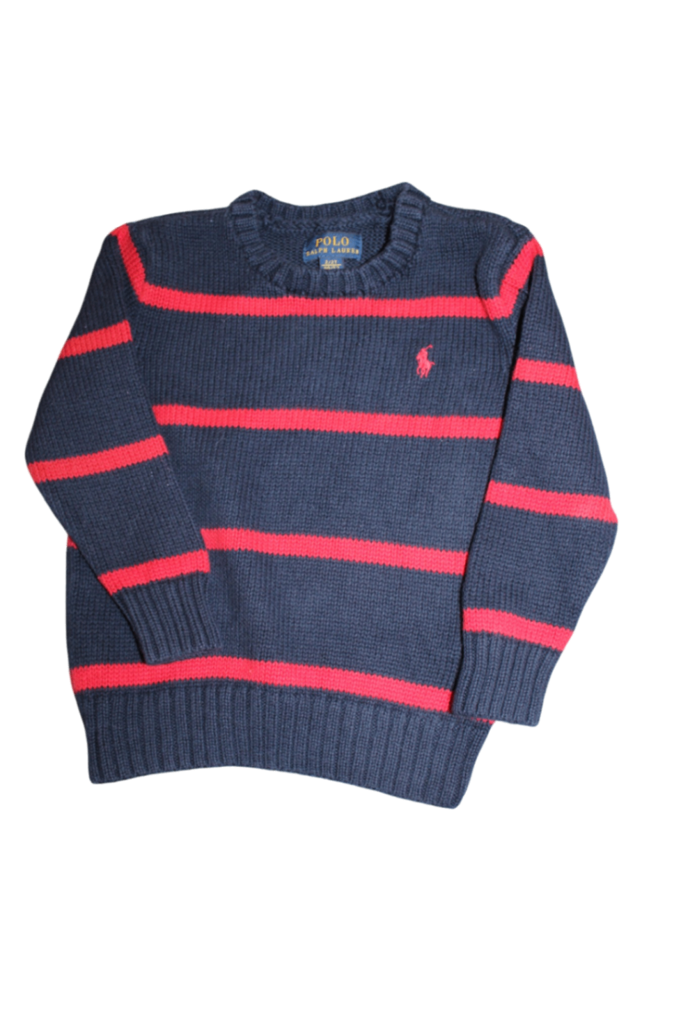 Polo Ralph Lauren Jumper, Navy blue and red, 2