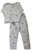 Nature Baby Pajama Set, Cream and grey, 3