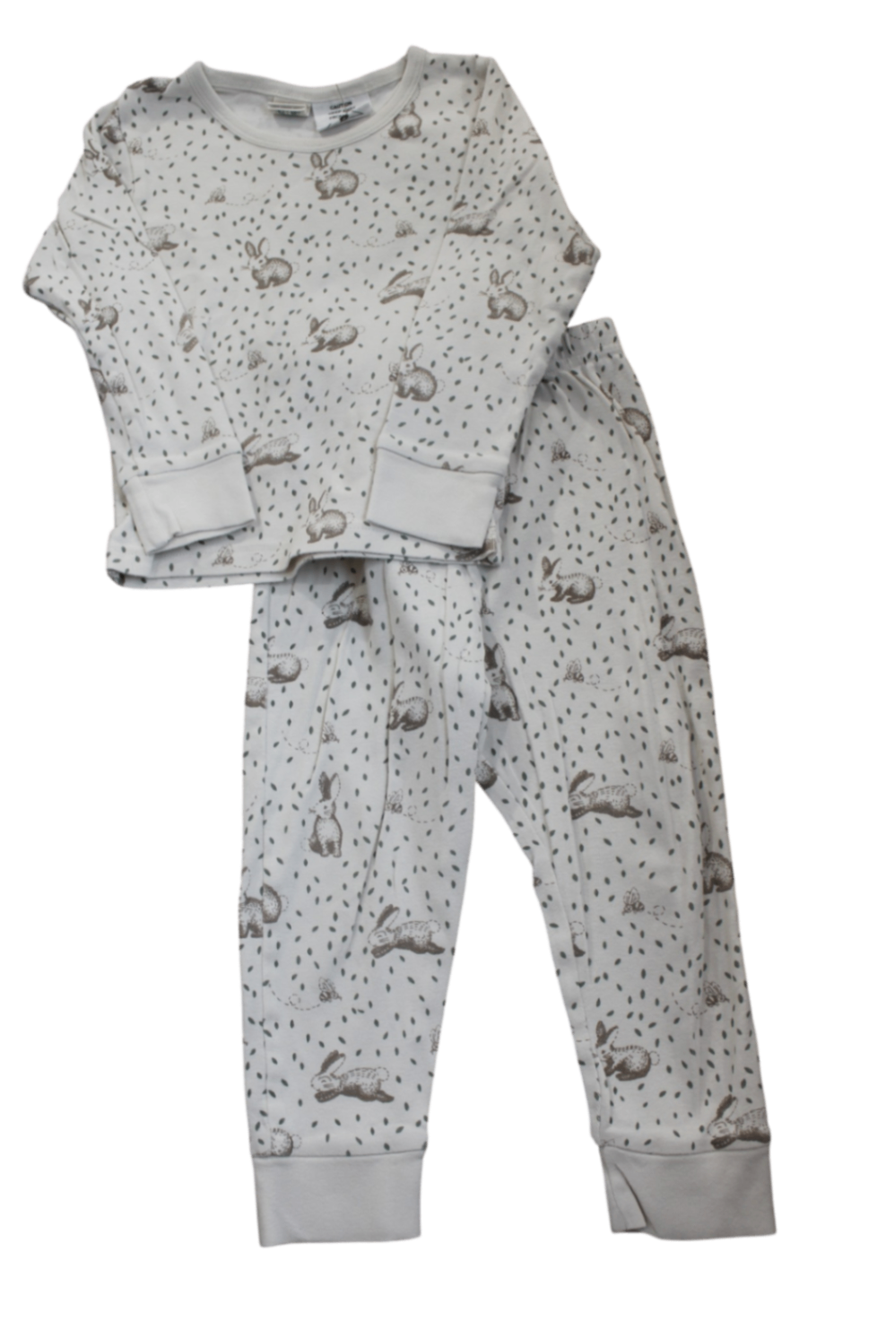 Nature Baby Pajama Set, Cream and grey, 3